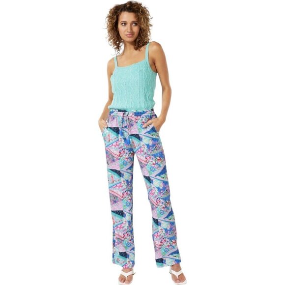 NWT ESQUALO Summer Blues Trousers - Picture 3 of 8